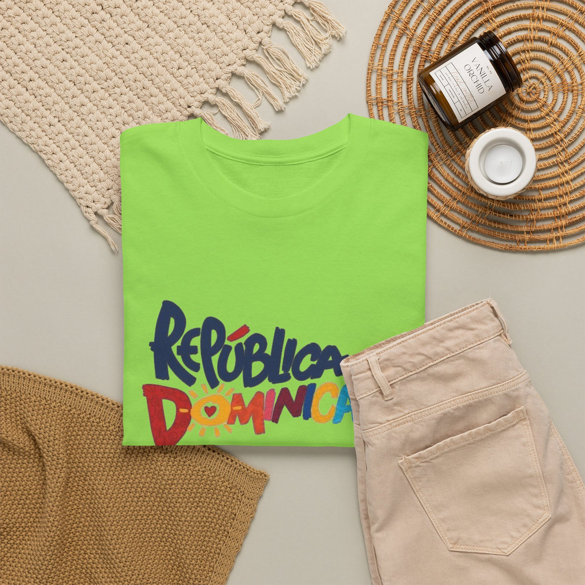 Dominican Republic Graphic T Shirt Men's Retro Heavy Cotton Tee