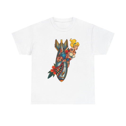 Sailor Jerry Model Tattoo Bomb Graphic T Shirt NEW ADULT TEE VINTAGE