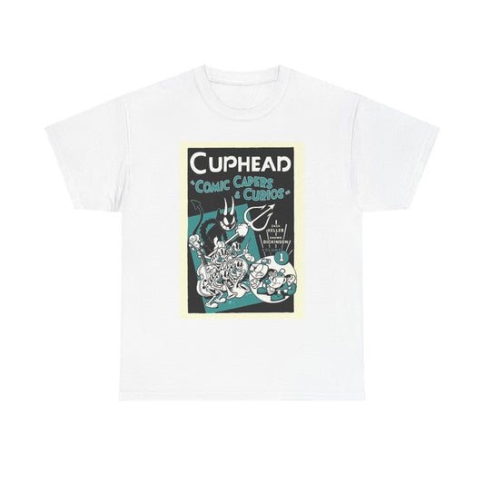 Cuphead Graphic T Shirt Vintage Comic Unisex Heavy Cotton Tee