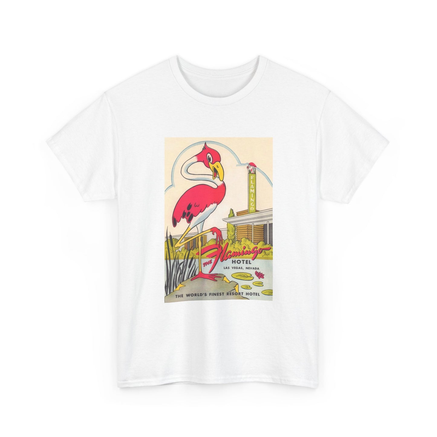 The Flamingo Tshirt Vintage Las Vegas Casino Strip Retro Unisex Heavy Cotton 2