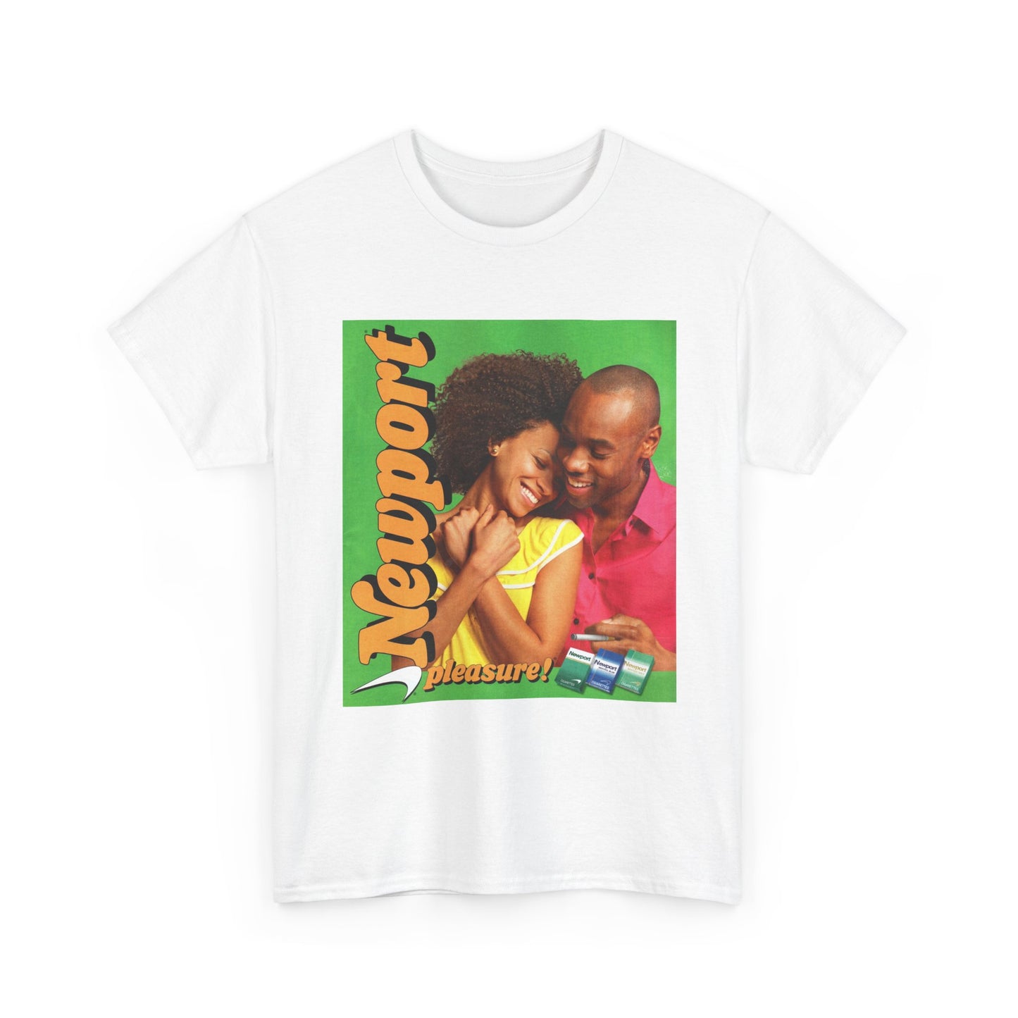NewPort Cigarette Tshirt Vintage Ad Poster Retro Unisex Heavy Cotton Tee