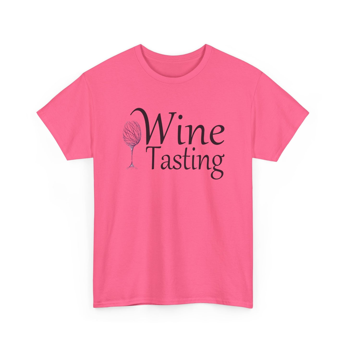 Wine Tasting Glass T Shirt Retro Girly Cute Graphic Unisex Heavy Cotton Tee
