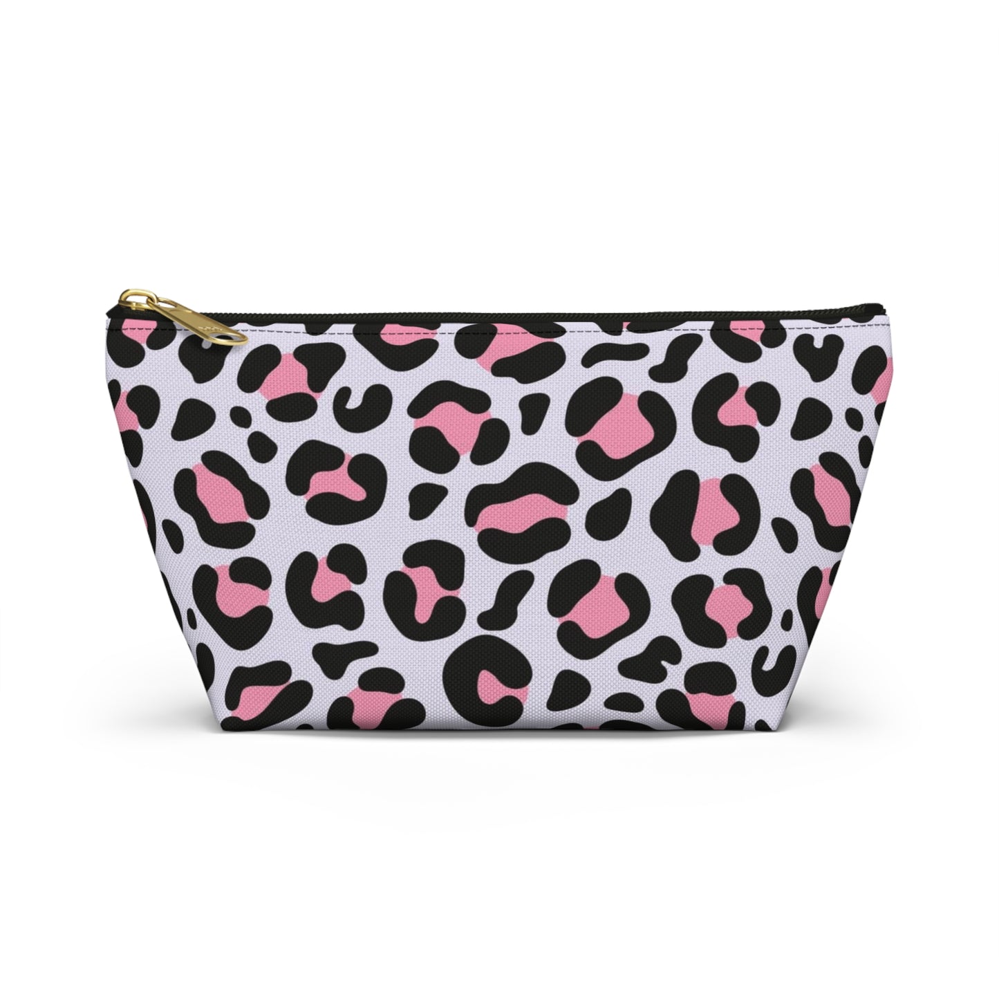 Travel Bag Multi Color Pink Leppard Print Accessory Pouch w T-bottom