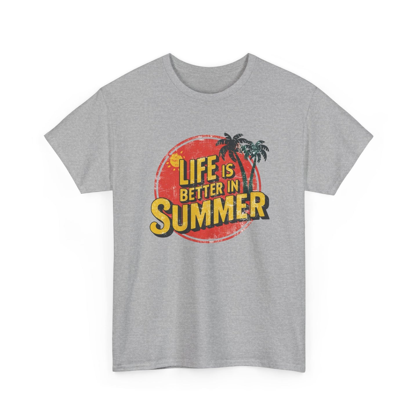 Life Is Better In The Summer Graphic T Shirt Unisex Adults NEW