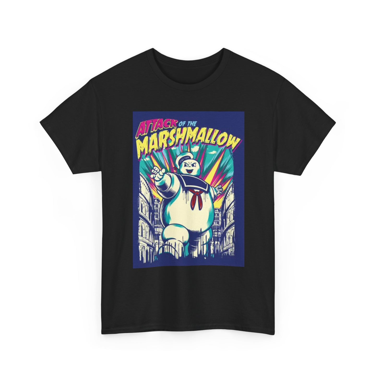 Attack Of The Marshmallow T Shirt BRAND NEW Apparel Unisex Heavy Cotton Tee