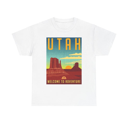 Utah State Logo BRAND NEW Apparel T Shirt Unisex Unisex Heavy Cotton Tee 1