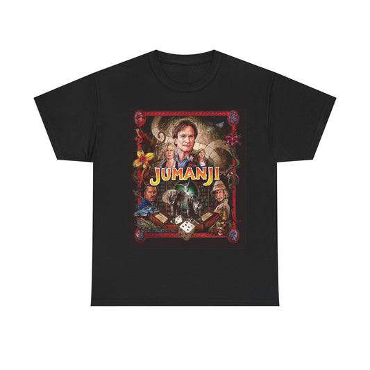 Jumanji Tshirt Vintage Robin Williams Graphic Movie Unisex Heavy Cotton Tee