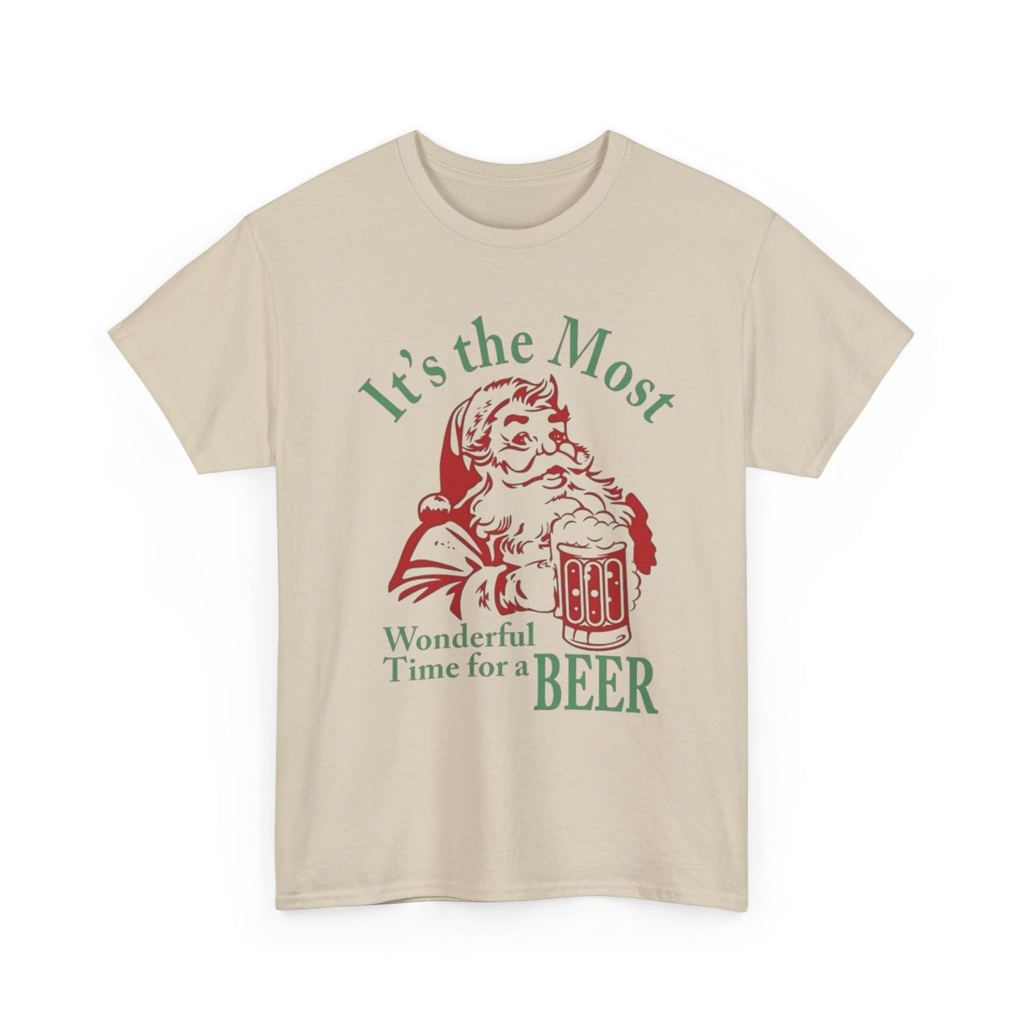 Wonderful Christmas Beers Graphic T Shirt ADULT NEW Heavy Cotton Tee