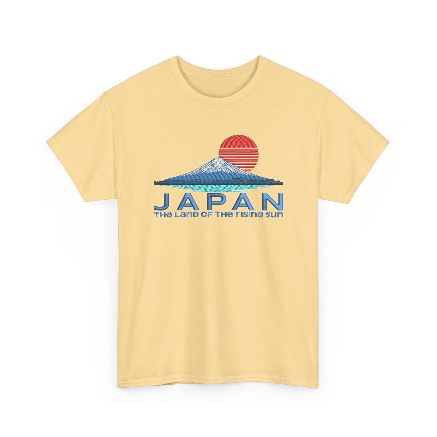 Japan Land Of The Rising Sun Graphic T Shirt NEW Unisex Heavy Cotton Tee