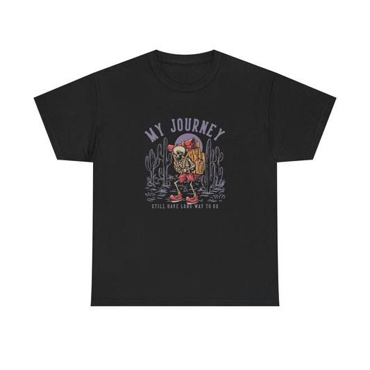 My Journey A Along Way To Go Graphic T Shirt Unisex Heavy Cotton Tee New Gift