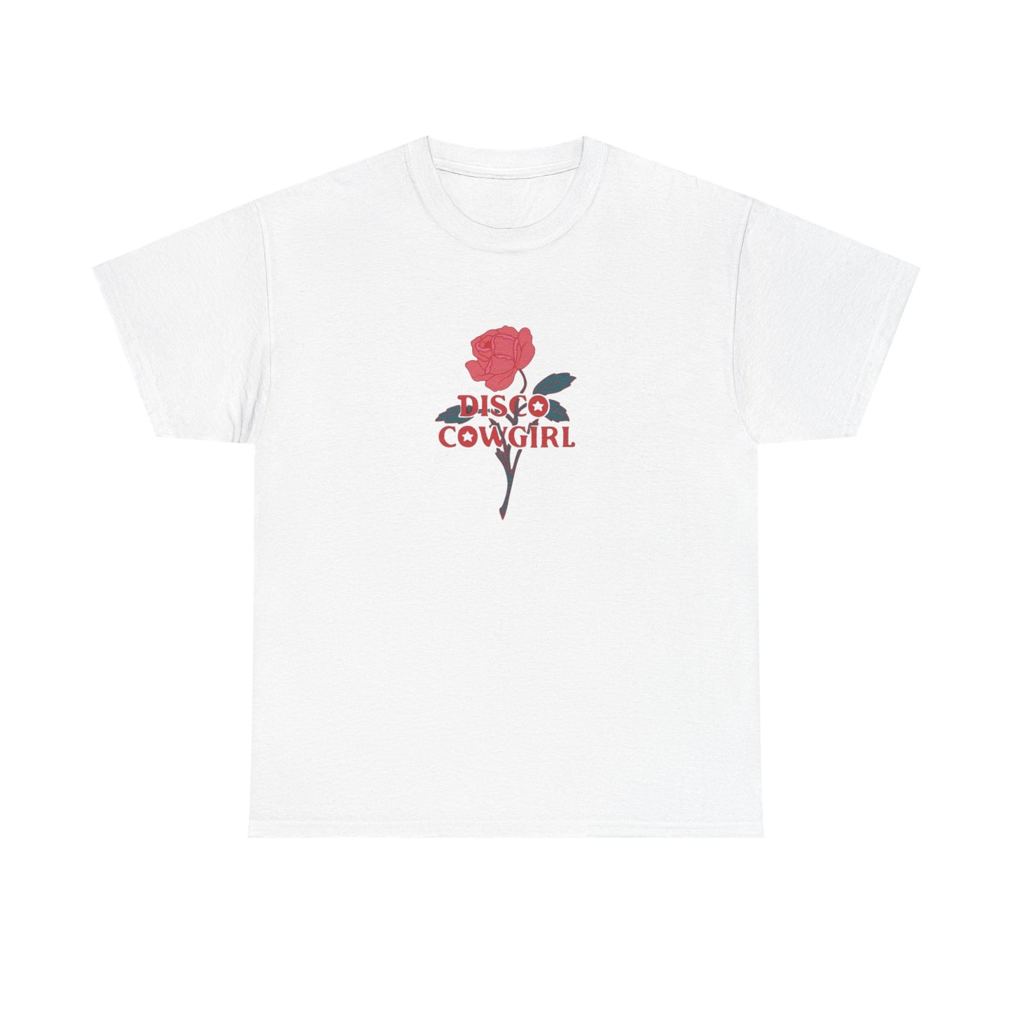 Disco Cowgirl Graphic T Shirt Unisex Heavy Cotton Tee Gift