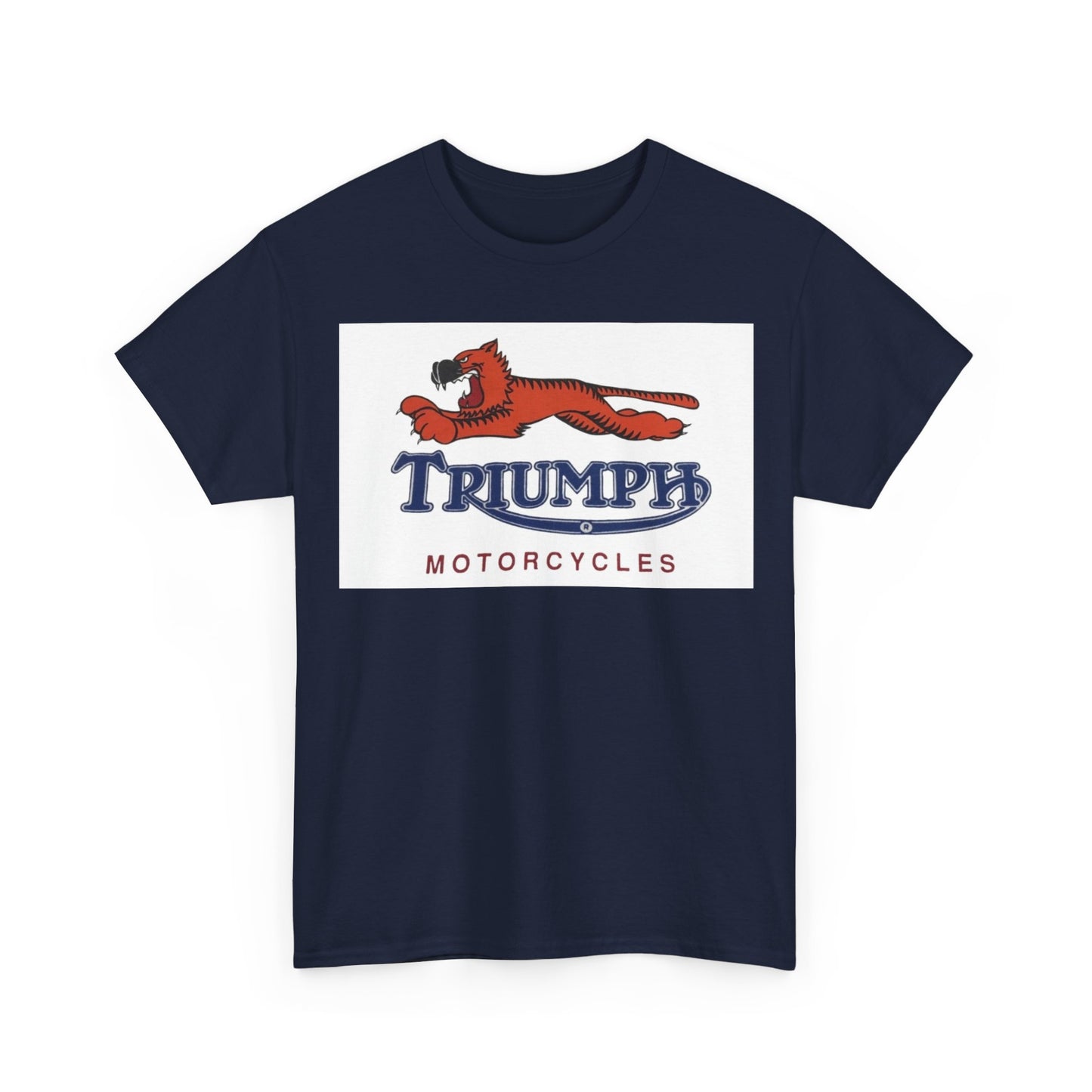 Triumph T-shirt vintage motorcycles nostalgia Tiger Unisex Heavy Cotton Tee