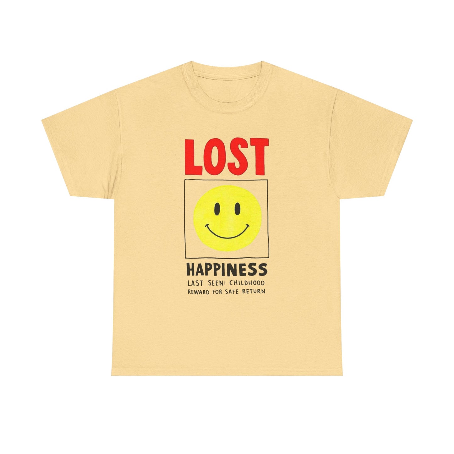 Lost Happiness Vintage Childhood Graphic T Shirt Unisex Heavy Cotton Gift New