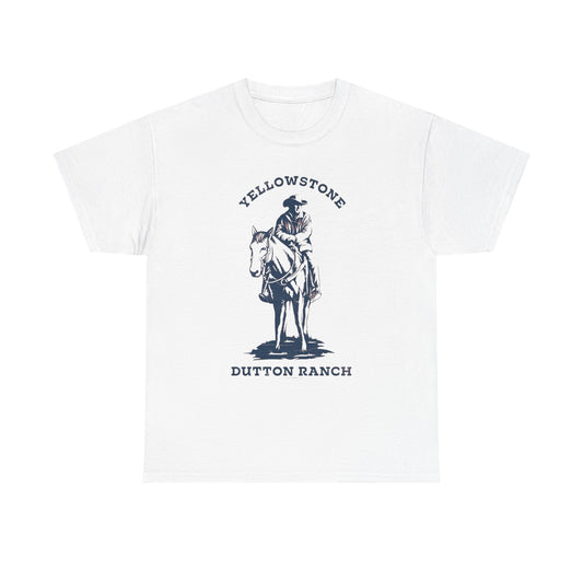 Yellowstone Dutton Ranch Vintage Graphic T Shirt Unisex Heavy Cotton New Gift