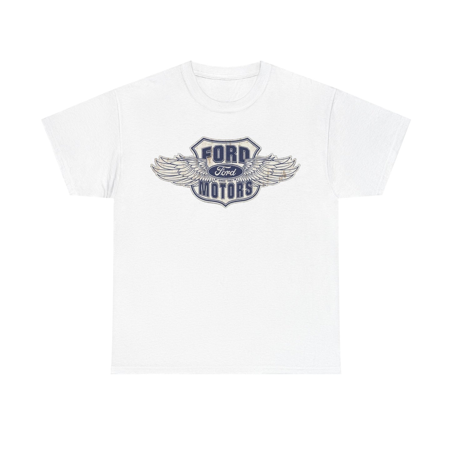 Ford Trucks Tshirt Built For Tough Vintage Logo F150 mustang Unisex Heavy Cotton