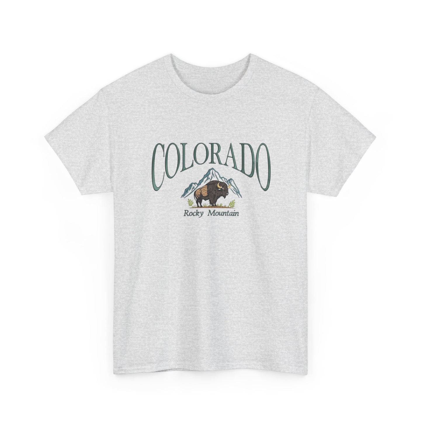Colorado Rocky Mountains Graphic T Shirt NEW Unisex Heavy Cotton Tee