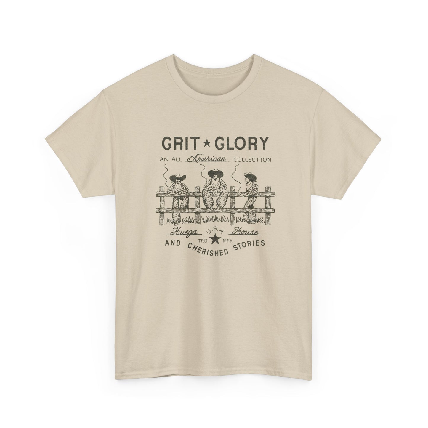 Grit And Glory Graphic T Shirt Unisex Heavy Cotton Tee