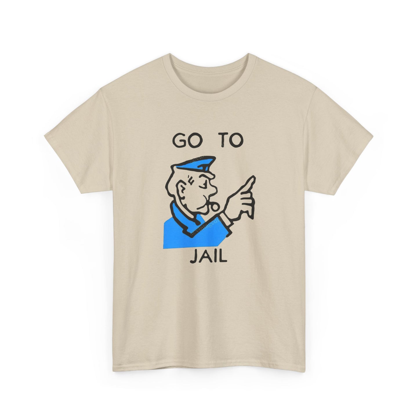 Straight To Jail Game Vintage Graphic T Shirt NEW Unisex Heavy Cotton Tee