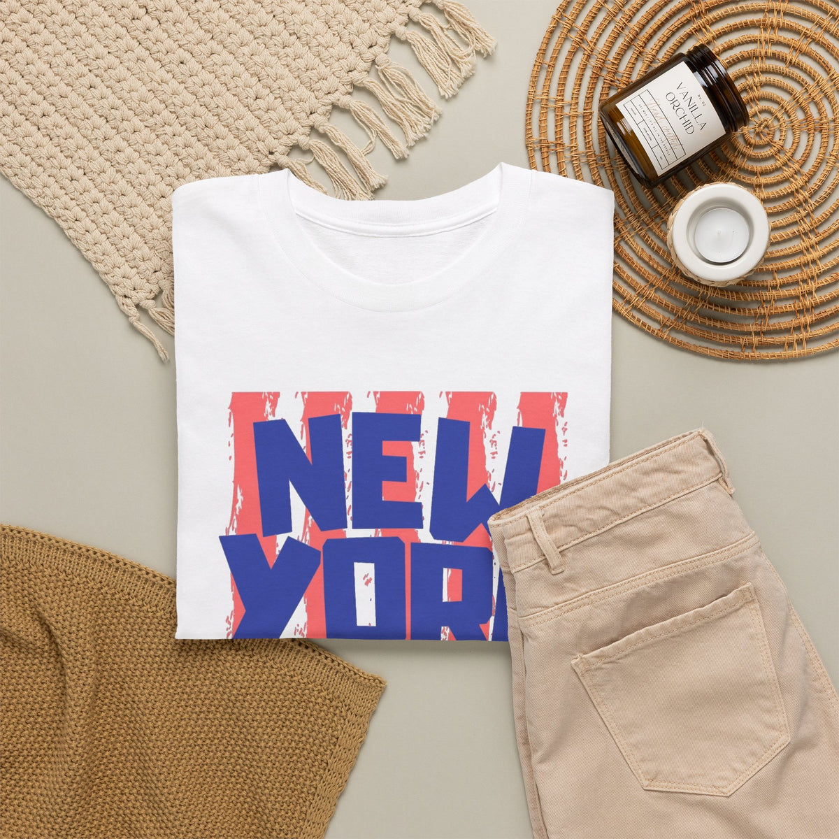 New York City Bridge Graphic T Shirt Men's Classic Retro Heavy Cotton Tee