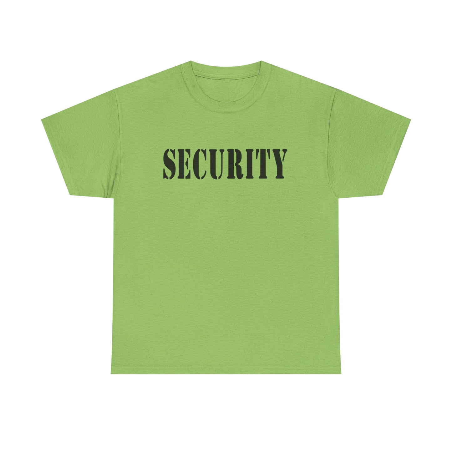 Security Graphic T Shirt Police Academy Uniform Funny Bar Unisex Heavy Cotton