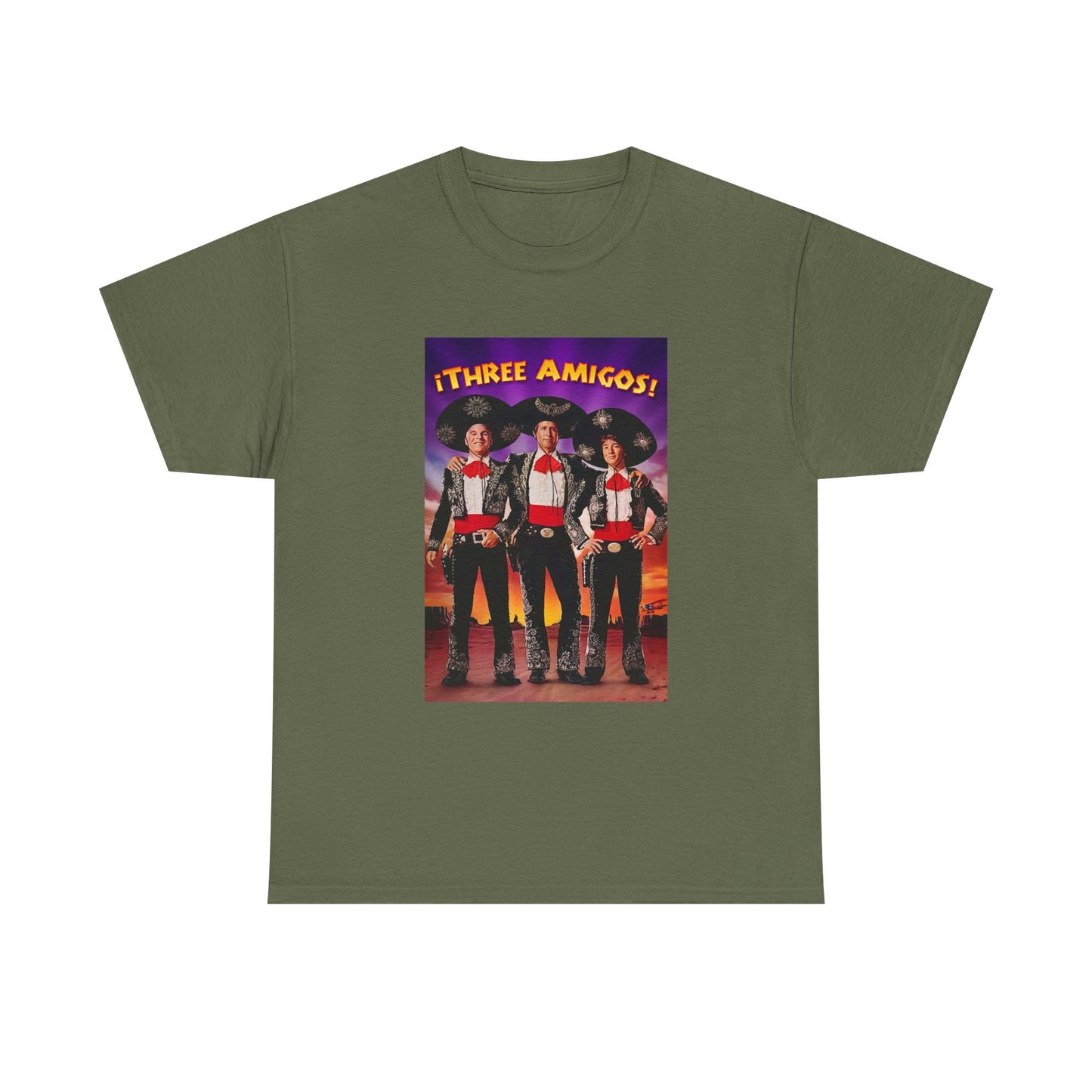 Three Amigos Tshirt Steve Martin Graphic Vintage Comedy Unisex Heavy Cotton Tee