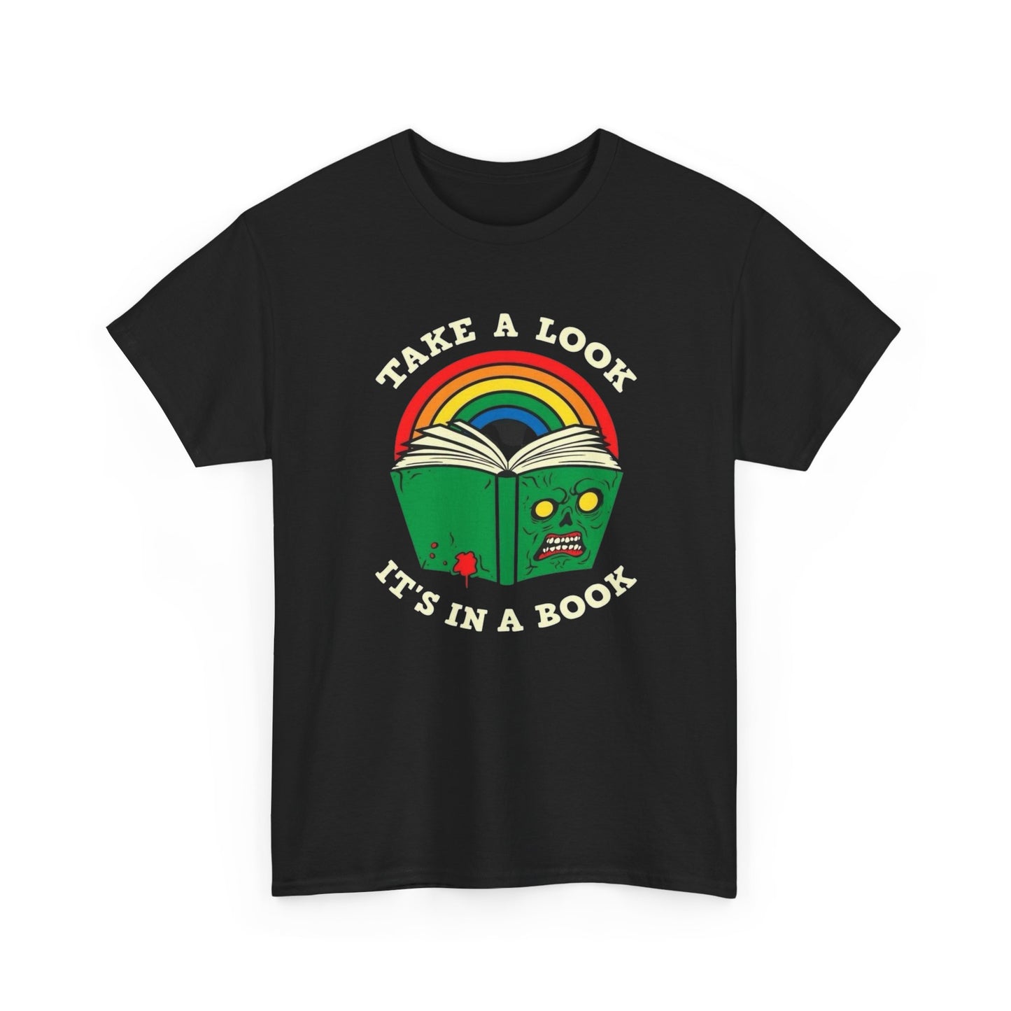 Take A Look Its In A Book Graphic T Shirt NEW ADULT TEE VINTAGE