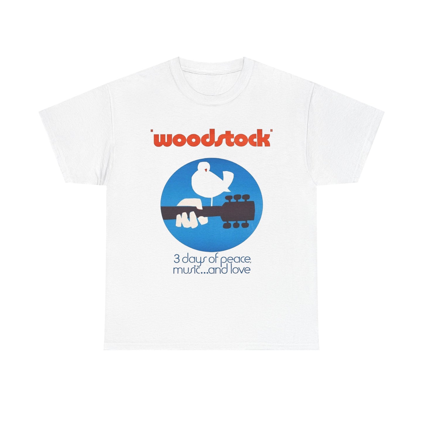 Woodstock Music Love Peace 69 Graphic T-Shirt Cotton Tee New Gift Vintage