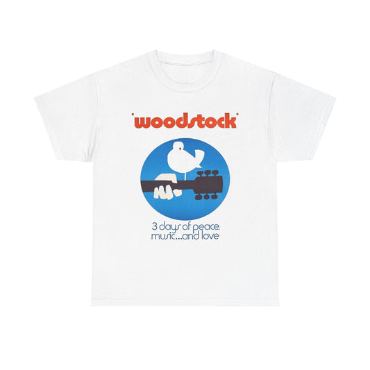 Woodstock Music Love Peace 69 Graphic T-Shirt Cotton Tee New Gift Vintage