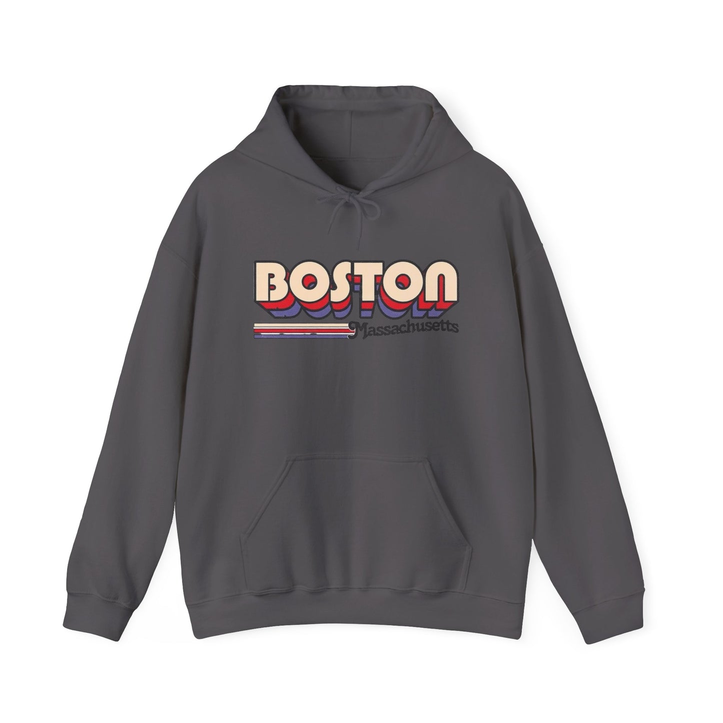 Boston Massachusetts Logo Graphic Hoodie Heavy Blend™ NEW Sweatshirt
