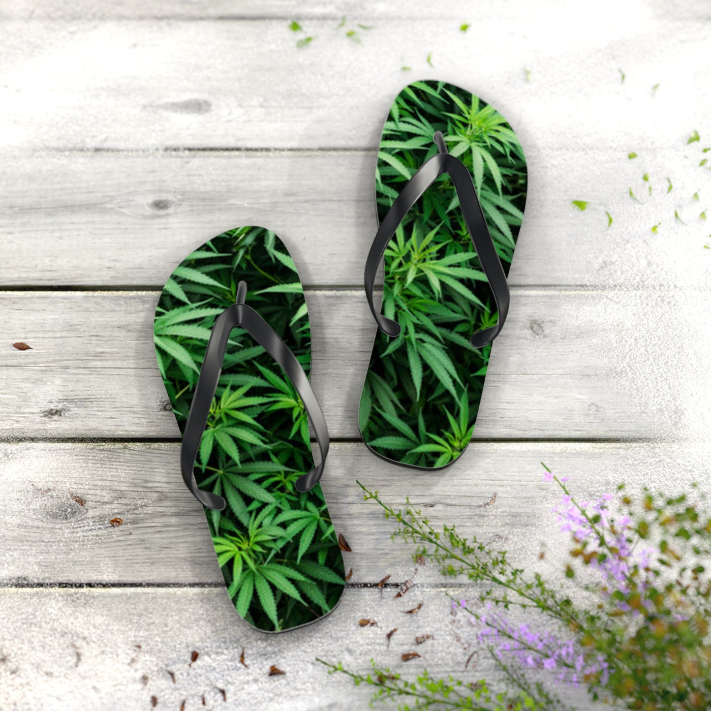 WAVES And SUN Co Sandals Pot grass - Flip Flops -Slides Summer Beach BRAND NEW