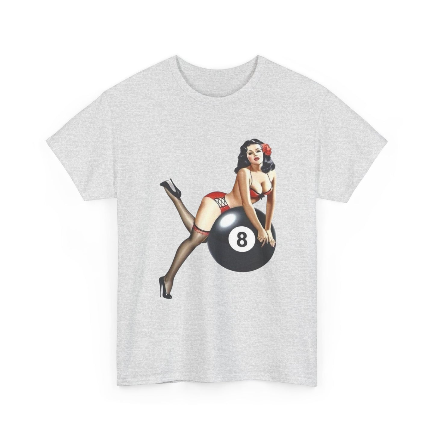 8ball Pin Up Model Graphic T Shirt NEW ADULT