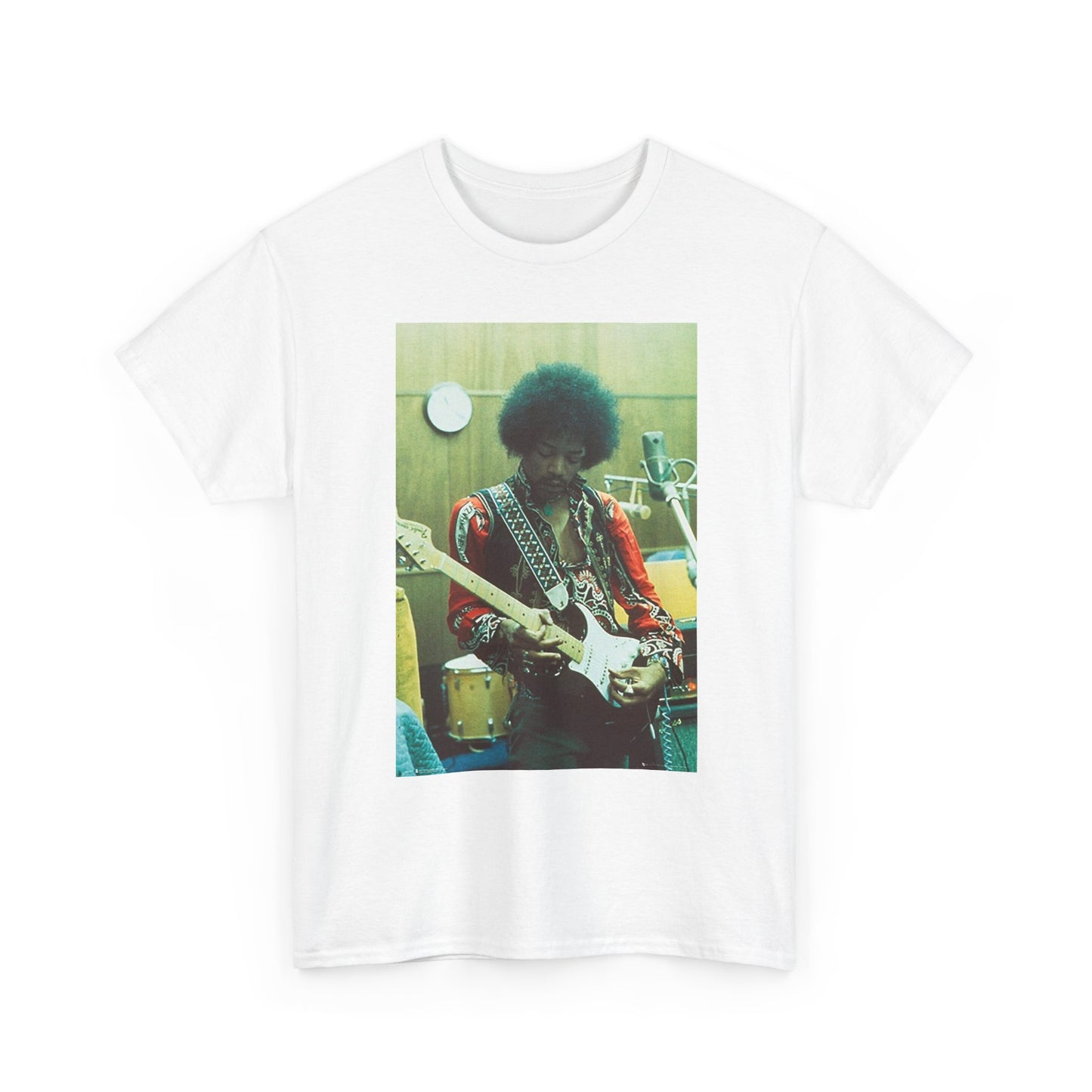Jimi Hendrix Graphic T Shirt Vintage Photo Unisex Heavy Cotton Tee 4