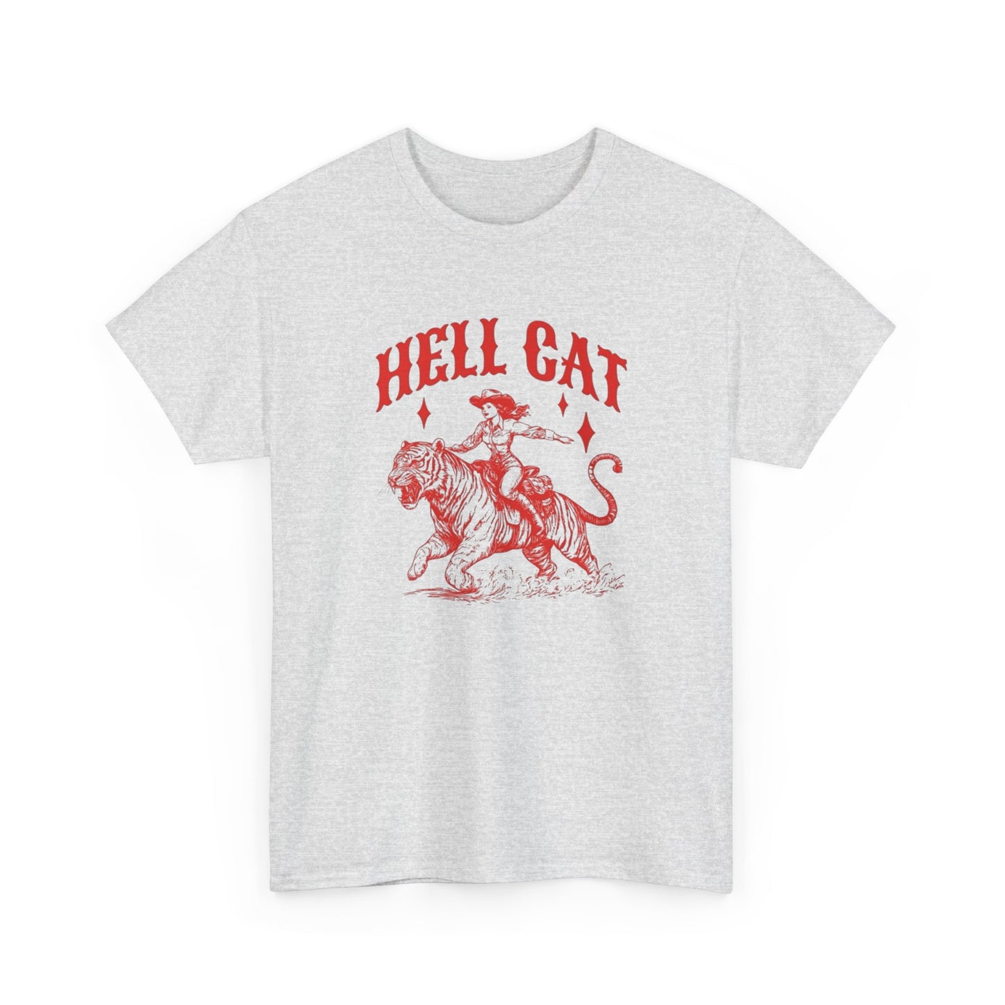 Hellcat Cowgirl Vintage Graphic T-Shirt, Unisex Cotton Shirt