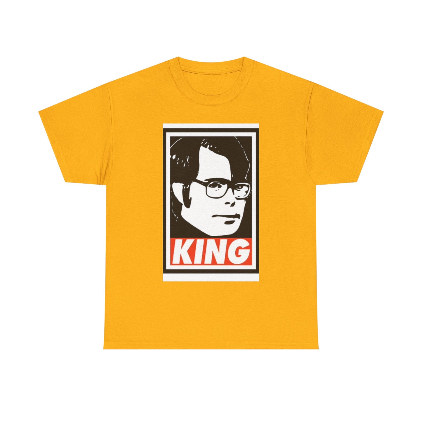 Stephen King Shirt Retro Poster Horror Funny Gift Scary Unisex Heavy Cotton Tee