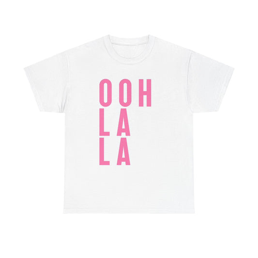 Ohh La La Graphic T Shirt Vintage Pink Unisex Heavy Cotton Tee