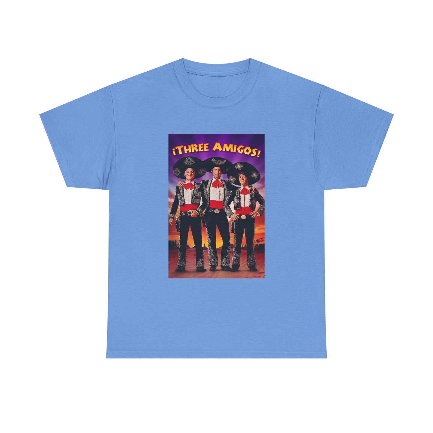 Three Amigos Tshirt Steve Martin Graphic Vintage Comedy Unisex Heavy Cotton Tee