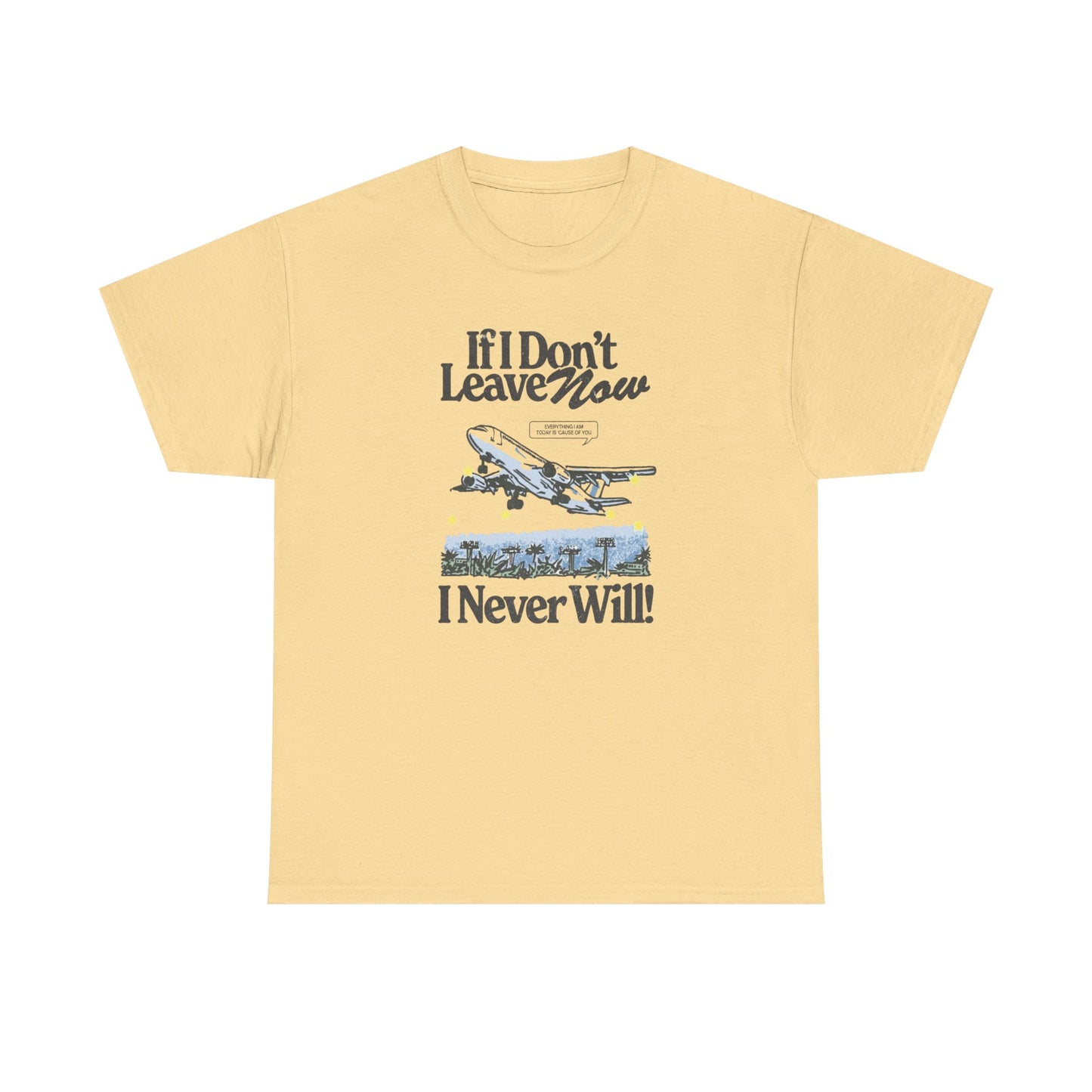 Leave Now Art Graphic T Shirt NEW ADULT Tee