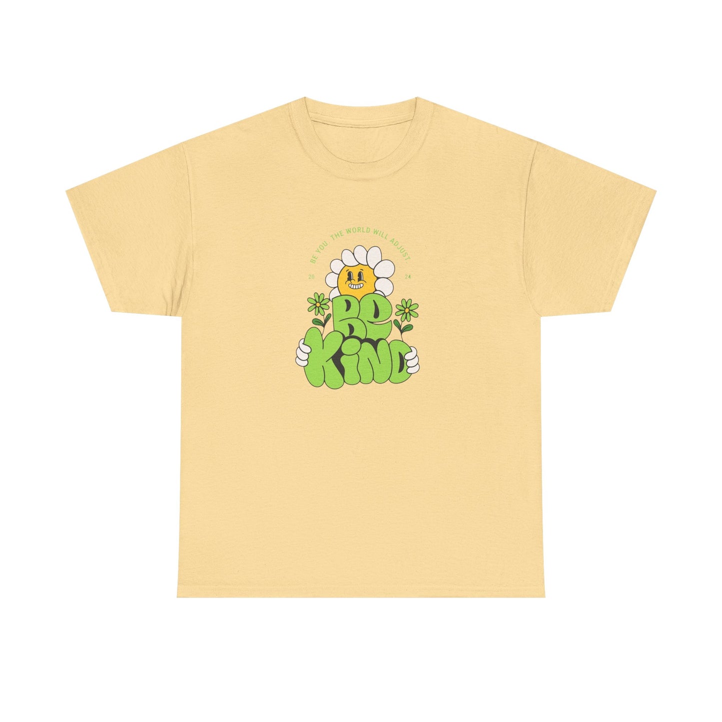 Be Kind The World Will Adjust Graphic T-Shirt Unisex Heavy Cotton Tee