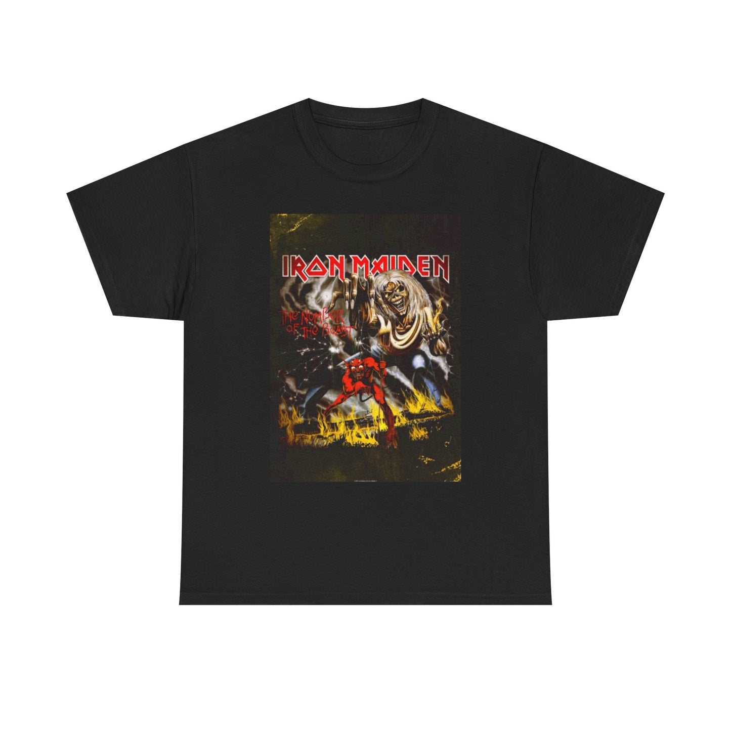 Iron Maiden Graphic T Shirt Vintage Rock Merch Unisex Heavy Cotton Tee