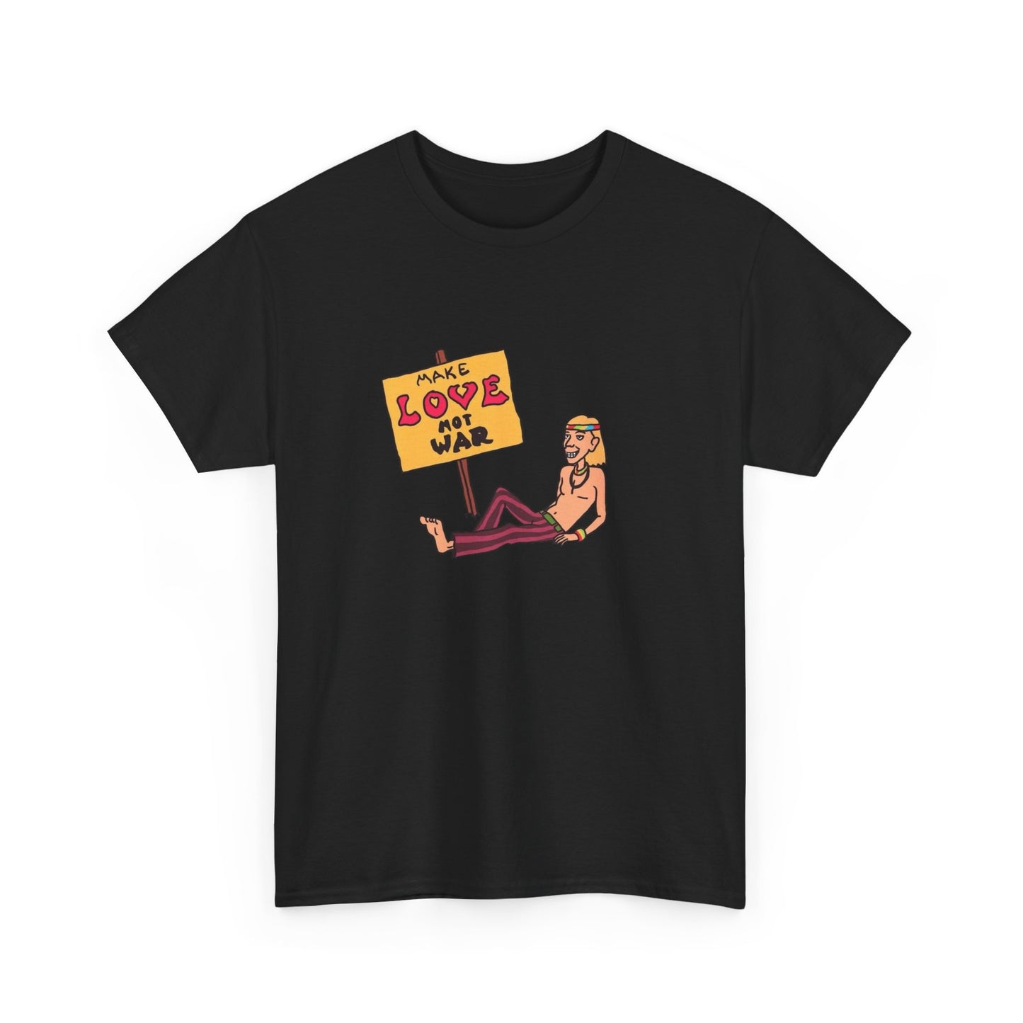Make Love Not War Graphic T-Shirt Men's Women's Heavy Cotton Tee NEW GIFT