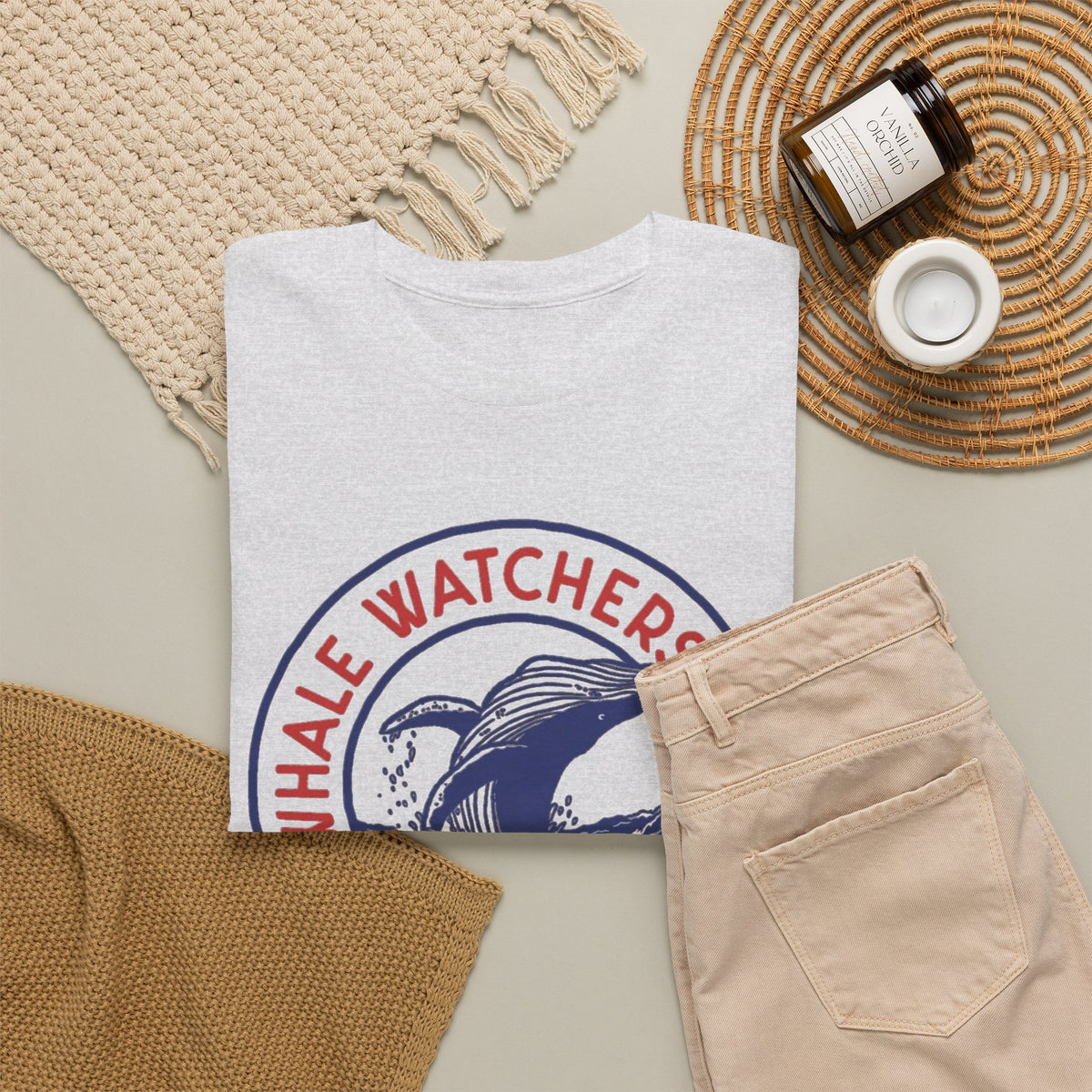 Whale Watchers Club Maine Tee | Whale Graphic T-Shirt Men's Graphic T Shirt