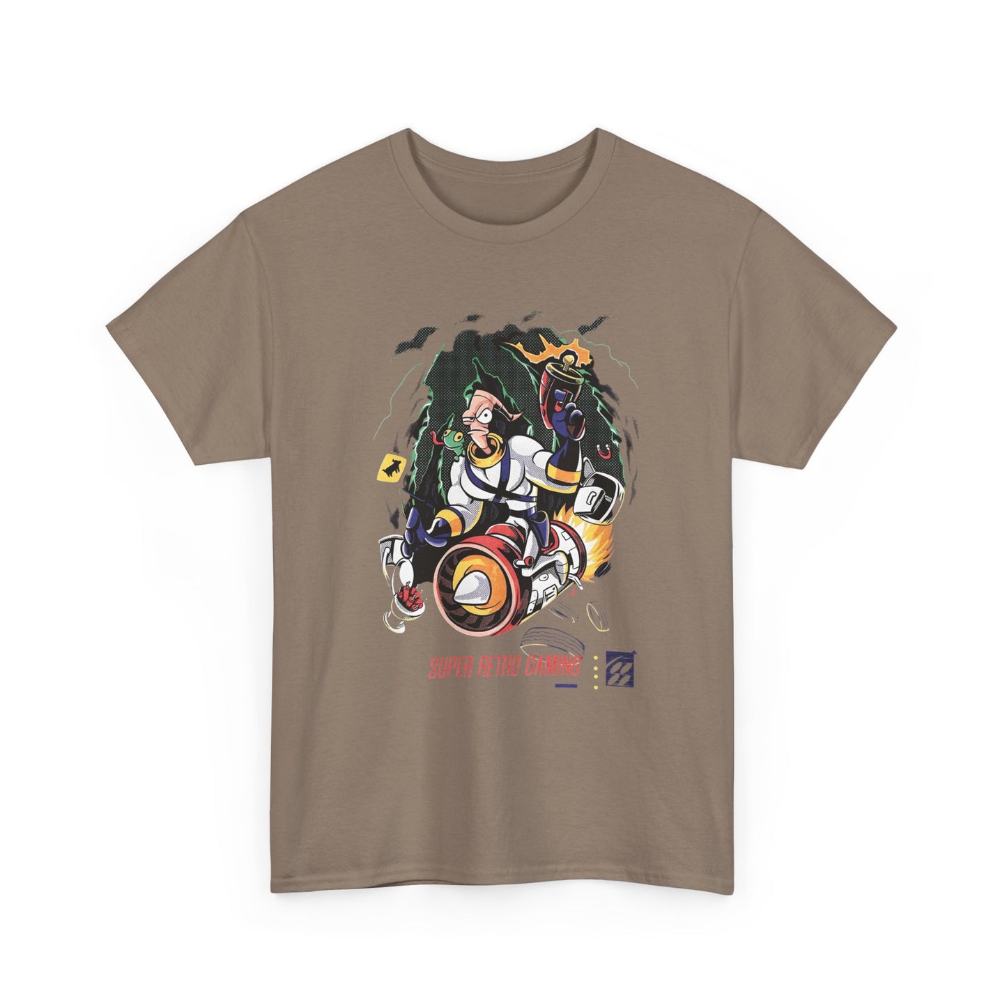 Earth Worm Jim Vintage Gaming Retro Graphic T Shirt NEW Unisex Heavy Cotton Tee