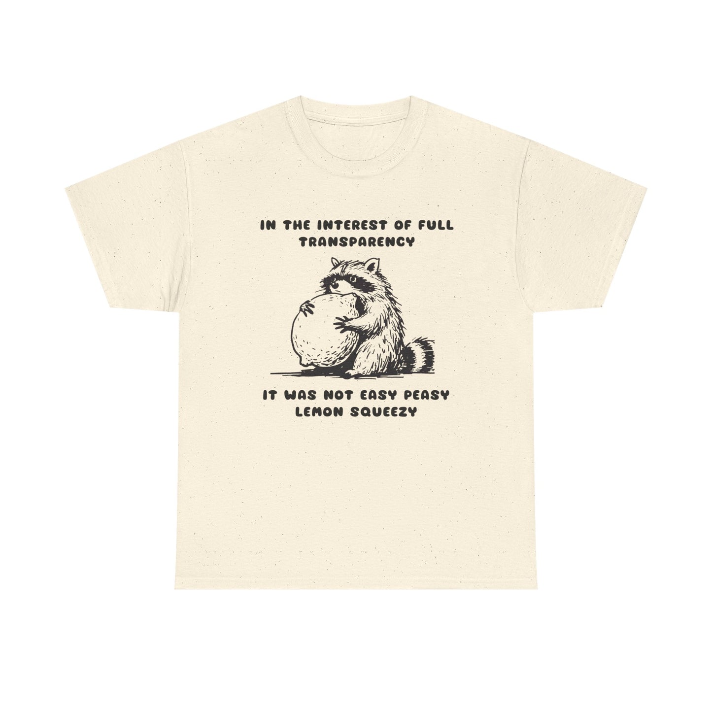 Life's Not Easy Peasy Funny Graphic T Shirt Unisex Heavy Cotton Tee