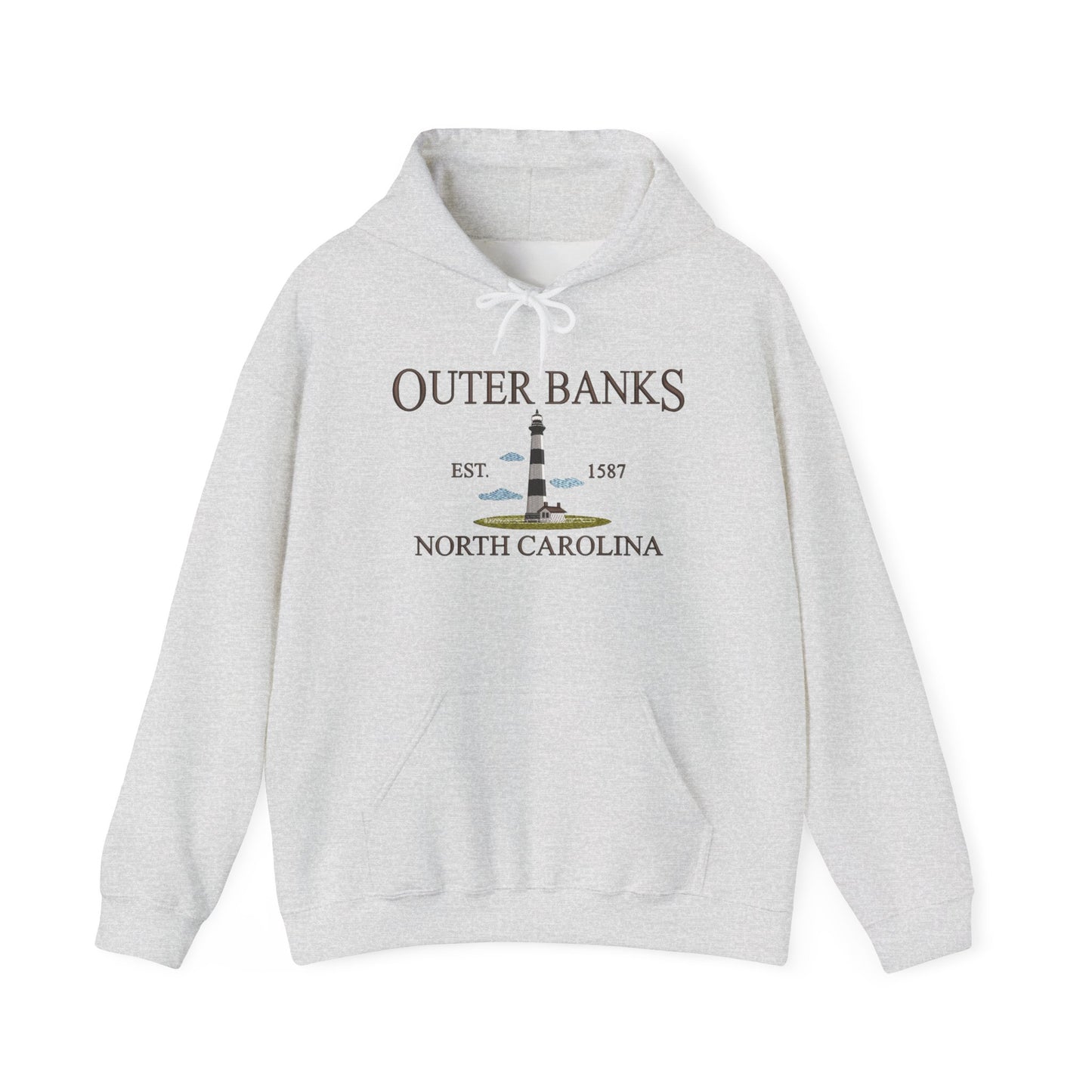 Outer Banks North Carolina Graphic Hoodie Heavy Blend Sweatshirt NEW