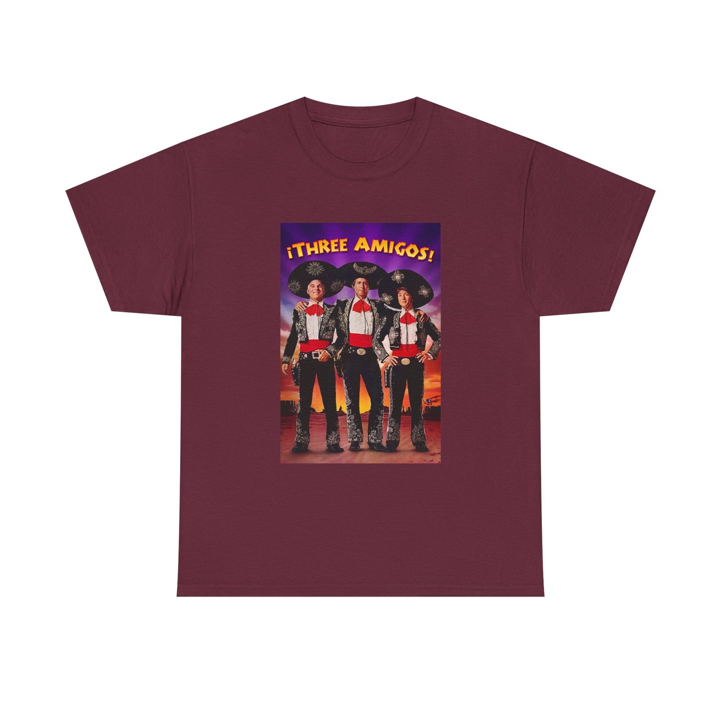 Three Amigos Tshirt Steve Martin Graphic Vintage Comedy Unisex Heavy Cotton Tee