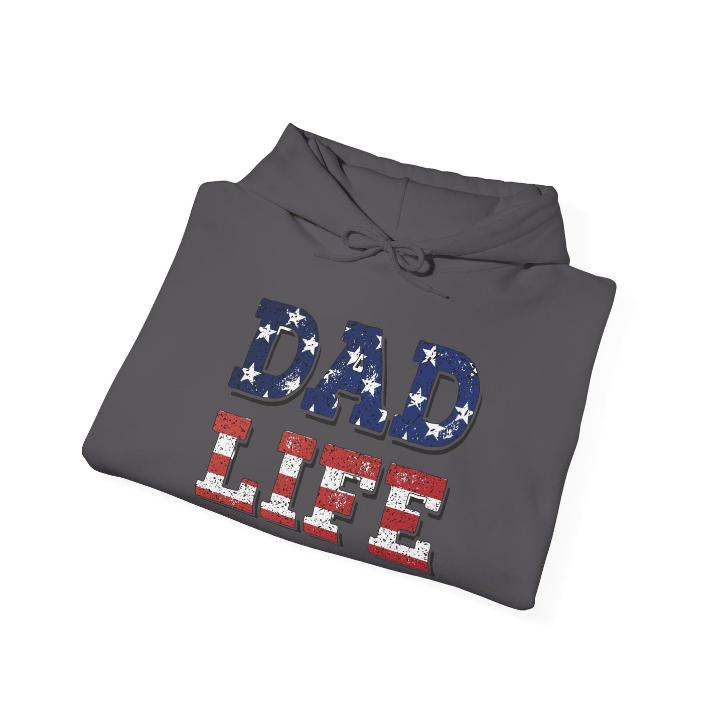 Dad Life USA Graphic Hoodie Men's Heavy Blend™ Hooded Sweatshirt