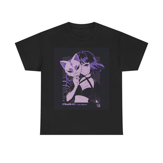 Waifu Anime T-shirt Girl Graphic Cartoon Retro Gaming Unisex Heavy Tee Gamer 55