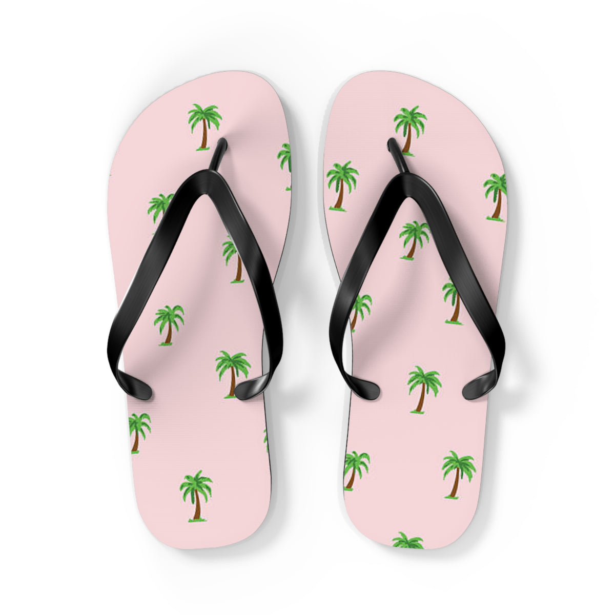 Palm Trees Pink Sandals Summer Flip Flops Slides BRAND NEW