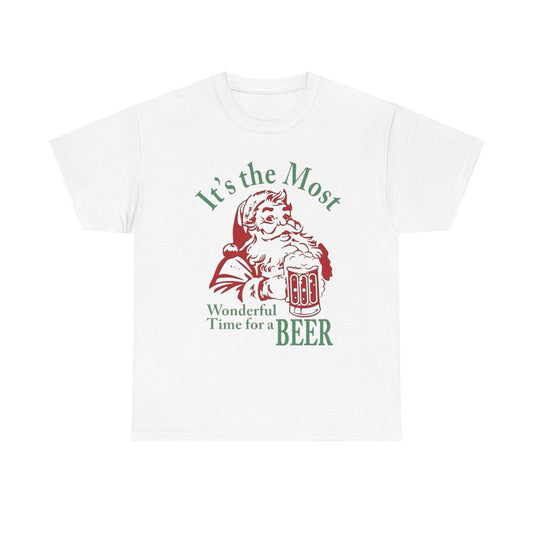 Wonderful Christmas Beers Graphic T Shirt ADULT NEW Heavy Cotton Tee