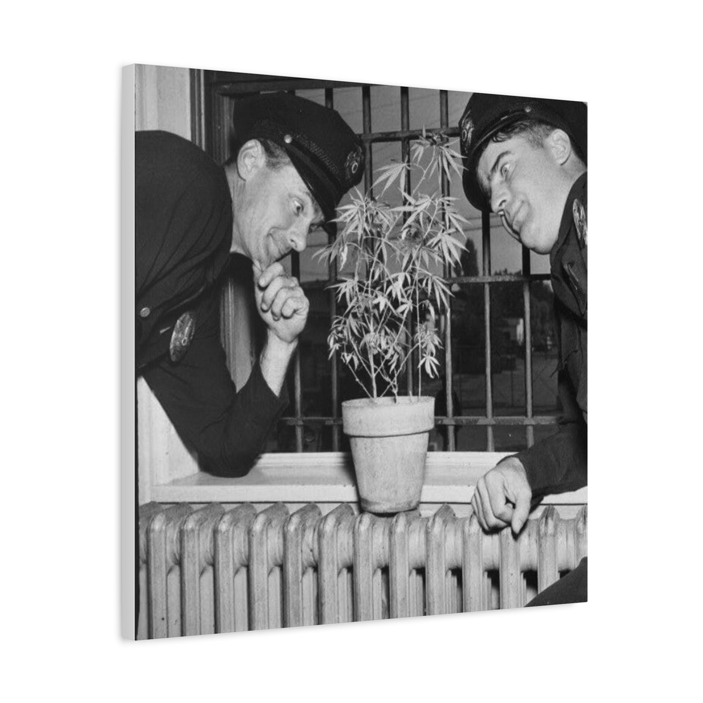 Reefer Madness Vintage Photo Weed Police Funny Matte Canvas, Stretched, 1.25"